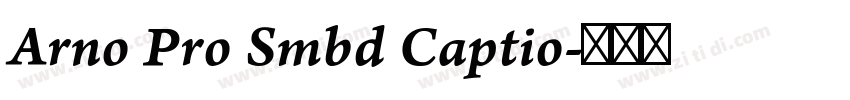 Arno Pro Smbd Captio字体转换